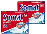 Somat Classic Spülmaschinen Tabs, 72 (2 x36) Tabs, M Pack, Geschirrspül Tabs für die tägliche Reinigung von Besteck und Geschirr, mit Extra-Kraft und Schutz vor Glaskorrosion