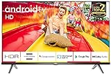 TCL 32S618 Frameless LED Fernseher 32 Zoll (80 cm) Smart Android TV (HD, HDR, Micro Dimming, Dolby Audio, Triple Tuner, Prime Video, Google Assistant, Bluetooth, Wi-Fi) Schwarz