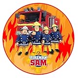 Tortenaufleger Feuerwehrmann Sam Fan Motiv Essbare Tortendeko Tortenbild Kuchendekoration Fondant Rund Ø20CM