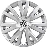 Volkswagen 5H0071456YTI Radzierkappen Radkappen 16 Zoll Stahlfelge Radzierblenden Silber, 4 Stück