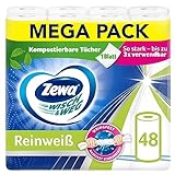 Zewa Wisch & Weg Reinweiss 4x48 Blatt / 12 Packungen