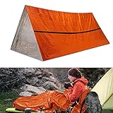 SAMANIJA Notfall Überleben Schlafsack, Survival Biwak Sack Erste Hilfe Rettungsdecken Wasserdicht Notfalldecke Ultraleicht Hitzeabweisend Kälteschutz für Outdoor Camping Wandern