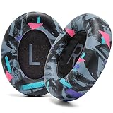 WC Wicked Cushions Verbesserte Ersatz-Ohrpolster für Bose 700 Noise Cancelling-Kopfhörer (NC700) – weicheres PU-Leder, luxuriöser Memory-Schaum, zusätzliche Dicke, extra langlebig | 90s Black