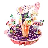 Santoro Pirouette, 3D-Pop-Up-Grußkarte – Cocktails – für Sie, für Freunde, Geburtstag, Glückwünsche, Feiern (13 x 16 cm)