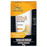 Tiger Balm Nacken & Schulter Balsam - Pflegende Einreibung ideal für unterwegs – 50 g Balsam