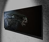 Kunstdruck auf Leinwand, Motiv: Alien on the Attack Horror-Film, 127 x 50,8 cm, fertig zum Aufhängen