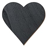 Schwarze Holz Herzen - Deko Zuschnitte Größenauswahl, Größe:Herz 10cmx10cm