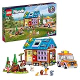 LEGO 41735 Friends Mobiles Haus, Camping-Spielzeug mit Auto, Tieren und Mini-Puppen von Leo, Paisley & Liann im Wald, Geschenk zu Weihnachten für Mädchen und Jungen aus der Serie 2023