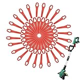 120 Stücke Rasentrimmer Ersatzmesser, Rasentrimmer Messer, Rot Kunststoffmesser Ersatzmesser, Kunststoffmesser für Akku Rasentrimmer, Rasentrimmer Zubehör, für FRT18A FRT18A1 Kunst 46155 FRT20A1