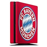 DeinDesign Skin kompatibel mit Sony Playstation 4 PS4 Slim Folie Sticker FC Bayern München FCB Logo