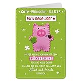 Sheepworld - 90484 - Klappkarte, mit Umschlag, Gute Wünsche Karte, Nr. 41, Für´s neue Jahr