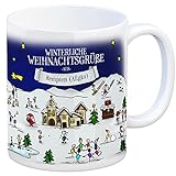 trendaffe Kempten (Allgäu) Weihnachten Kaffeebecher mit winterlichen Weihnachtsgrüßen - Tasse, Weihnachtsmarkt, Weihnachten, Rentier, Geschenkidee, Geschenk