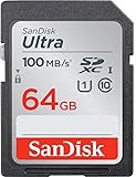 SanDisk SDSDUNR-064G-GN6IN Ultra SDXC UHS-I Speicherkarte, 100 MB/s, C10, U1, Full HD, SD-Karte, erneuert