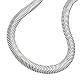 Schlangenkette 42 cm x 4 mm 925 Silber flach Damen Anhängerkette Kette Halskette Silberkette inkl. Schmuckbox