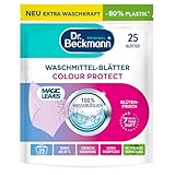 Dr. Beckmann MAGIC LEAVES Waschmittel-Blätter COLOR | vordosierte & wasserlösliche Waschblätter | platzsparend und leicht anzuwenden | 25 B