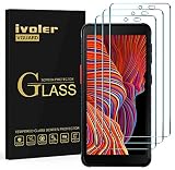 ivoler 3 Stücke Schutzfolie für Samsung Galaxy XCover5 / Samsung Galaxy XCover 5, 9H Härte Schutzglas, Anti-Kratzen Folie, Anti-Bläschen Displayschutzfolie, Kritall-Klar Hartg