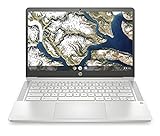 HP Chromebook 14a-na1292ng (14 Zoll / Full HD IPS) Laptop (Intel Pentium N6000, 8GB RAM, 128GB eMMC, Intel Grafik, Chrome OS, QWERTZ) Silber