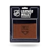 NHL Rico Industries Geldbörse aus Leder, dreifach gefaltet, Innenausstattung, Los Angeles Kings Team-Farbe, 8,3 x 10,8 cm