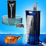 LONDAFISH Stummer Schildkröten-Filter-Wasser-versenkbarer Filter für Schildkröte-Behälter/Aquarium-Filtration 600L / H