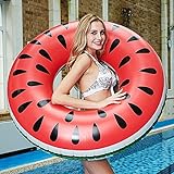 GUBOOM Schwimmring Erwachsene, Schwimmring Melone Aufblasbarer Schwimmring 120cm Großes Sommer Wasser Spielzeuge Strandspielzeug Pool Spielzeug Schwimm Ring Schwimmreifen Erwachsene