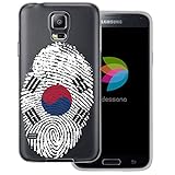 dessana Südkorea transparente Schutzhülle Handy Case Cover Tasche für Samsung Galaxy S5/Neo Südkorea Fingerabdruck