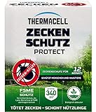 Thermacell Zeckenschutz Protect, Zeckenröhren innovativer Schutz vor Zecken im eigenen Garten, 8 Rollen für 340m² Fläche, Mehrfarbig