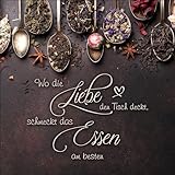 Pro-Art Glasbild Liebe & Essen, 30x30