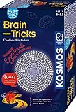 KOSMOS 654252 Fun Science - Brain Tricks, Verblüffende Experimente mit optischen Täuschungen und Illusionen, u. a. mit 3D-Brille, Sphericon, schiefer Raum, Experimentier-Set für Kinder ab 8-12 Jahre