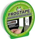 FROGTAPE Abklebeband – Malerkreppband mit Paint-Block Technologie – Kreppband für saubere Kanten beim Streichen & Lackieren – 36mm x 41m Grün