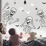 2021 Neu Halloween Aufkleber Spukhaus Geist Fledermaus elektrostatisch Aufkleber / Halloween Glas Fenster Dekoration Aufkleber