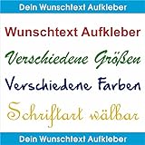 folien-zentrum Wunschtext Aufkleber Autoaufkleber 15 cm - 60 cm KFZ Tuning Sticker Klebeschrift Buchstaben Text