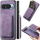Ysnzaq 2-in-1 Magnetische Brieftaschen-Handyhülle für Google Pixel 9 Pro XL für Männer und Frauen, Premium Slim PU Leder Hülle mit abnehmbaren Kartenfächern für Google Pixel 9 Pro XL FKB Retro L