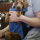J- Haustier-Hunderucksack Tragetasche, atmungsaktiver Haustier-Trage-Rucksack, verstellbar & freihändig Hunde-Rucksack Reisetasche für kleine mittelgroße Hunde Welpen Katzen im Freien
