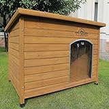 Pets Imperial® Norfolk Isolierte Hundehütte - Größe XL - Hundehütte für draußen mit zu öffnendem Dach - 116 cm (B) x 79 cm (T) x 81 cm (H)