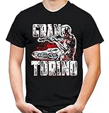 Gran Torino Männer und Herren T-Shirt | Clint Eastwood Vintage Retro Movie Kult ||| (XL, Schwarz)