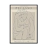 Abstrakte Blumenmädchen Körper Gesicht Nordic Picasso Matisse Poster Gedruckt Wandbild Bild Familie Rahmenlose Leinwand Malerei A1 30x45cm
