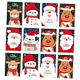 BCOATH Weihnachtskarten Mit Cartoon Santa Claus Frohe Weihnachten Grußkarten Im Set Für Und Festliche Papierkarten Für Und Grüß
