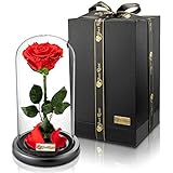 YourRoses® echte Premium Rose im Glas Geschenkbox | Lange Haltbarkeit & edles Geschenk als Liebesbeweis