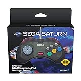 Retro-Bit Official SEGA Saturn Control Pad - Slate Grey