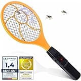 GOODS+GADGETS Elektrische Fliegenklatsche Elektro Fliegenfänger Insektenvernichter Mückenklatsche - Testsieger Kundenzufriedenheit (Einzeln: 1 Stück)