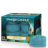 Yankee Candle Moonlit Cove, Glas, Türkis, Teelichter
