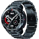 Giaogor Armband Kompatibel mit Honor Watch GS Pro, Classic Edelstahl Uhrenarmband für Honor Watch GS Pro Smartwatch (schwarz)