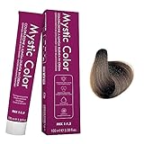 Mystic Color - Permanente Cremefärbung mit Arganöl und Ringelblume - Langanhaltendes Haarfärbemittel - Farbe Aschblond 7.1 - 100ml