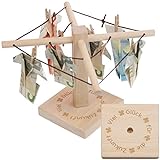 Geschenke 24 Geld-Wäschespinne mit Gravur (viel Glück) - kreative Möglichkeit Geld originell zu verpacken - Aufmerksamkeit mit liebevoller Widmung und individuellem Design