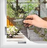 BKSAI Fliegengitter Fenster Insektenschutz Magnet ohne Bohren Moskitonetz Dachfenster Fliegenschutzgitter Zuschneibar für Innen und Außen Praktischer Magnetverschluss 130 * 150cm Schwarz