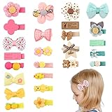 Heyu-Lotus Haarspangen Mädchen, 25 Stück Haarklammern Set für Mädchen Baby Haarschmuck Accessoire Bunt, Süße Spangen, Haarclips, Kopfschmuck Nicht-Schädigende Haare Haarspang