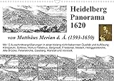 Matthäus Merian Heidelberg Panorama 1620 (Wandkalender 2022 DIN A3 quer)
