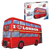 Ravensburger 3D Puzzle 12534 - London Bus - 3D Puzzle für Erwachsene und Kinder ab 8 Jahren, Stiftebox und praktischer Organizer