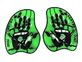 arena Unisex Schwimm Wettkampf Trainingshilfe Hand Paddle Vortex (Ergonomisch, Für Kraft- und Techniktraining), Acid Lime-Black (65), M