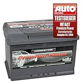 intAct Premium-Power PP78MF, 30% mehr Startleistung, wartungsfreie Autobatterie 12V 78Ah 760 A (EN), Schaltung 0 (Pluspol rechts), Maße (LxBxH): 278x175x190